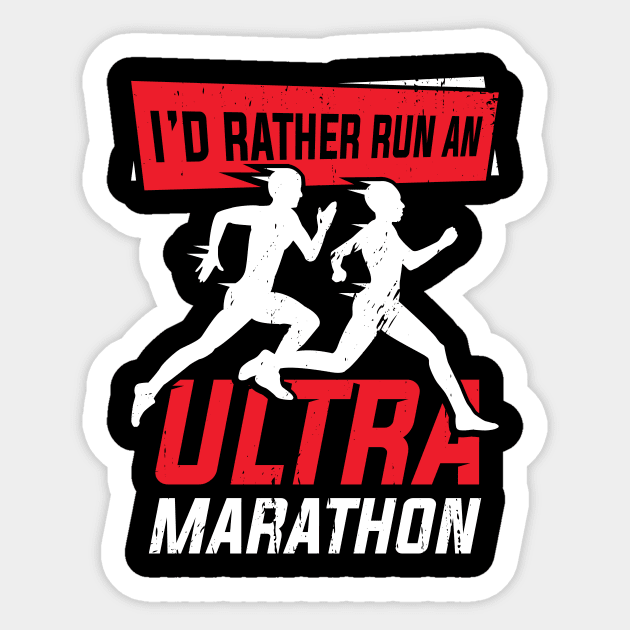 Ultra Marathon Running Marathoner Runner Gift Sticker by Dolde08